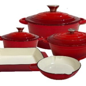 Enameled Cast Iron Cookware Set